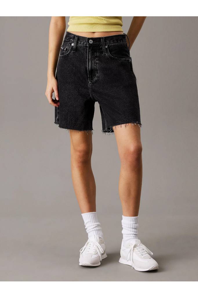 Przód damskie szorty jeansowe bermuda calvin klein jeans J20J225190