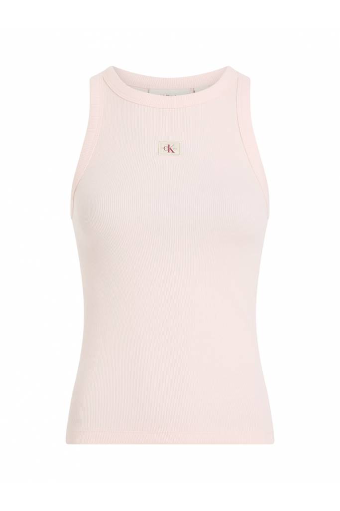 Damski top woven label rib tank calvin klein jeans J20J225302