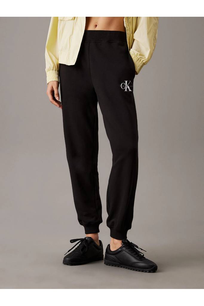 Przód damskie spodnie dresowe monologo jog calvin klein jeans J20J225354 Przód damskie spodnie dresowe monologo jog calvin klein jeans J20J225354