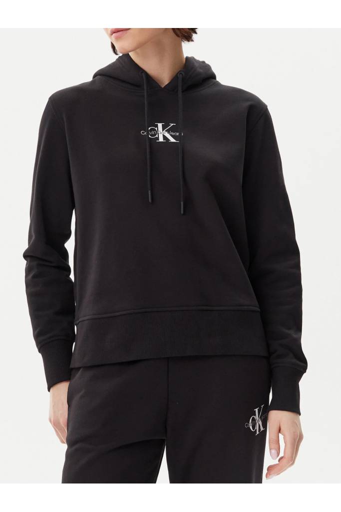 Przód damska bluza z kapturem monologo calvin klein jeans J20J225358 Przód damska bluza z kapturem monologo calvin klein jeans J20J225358