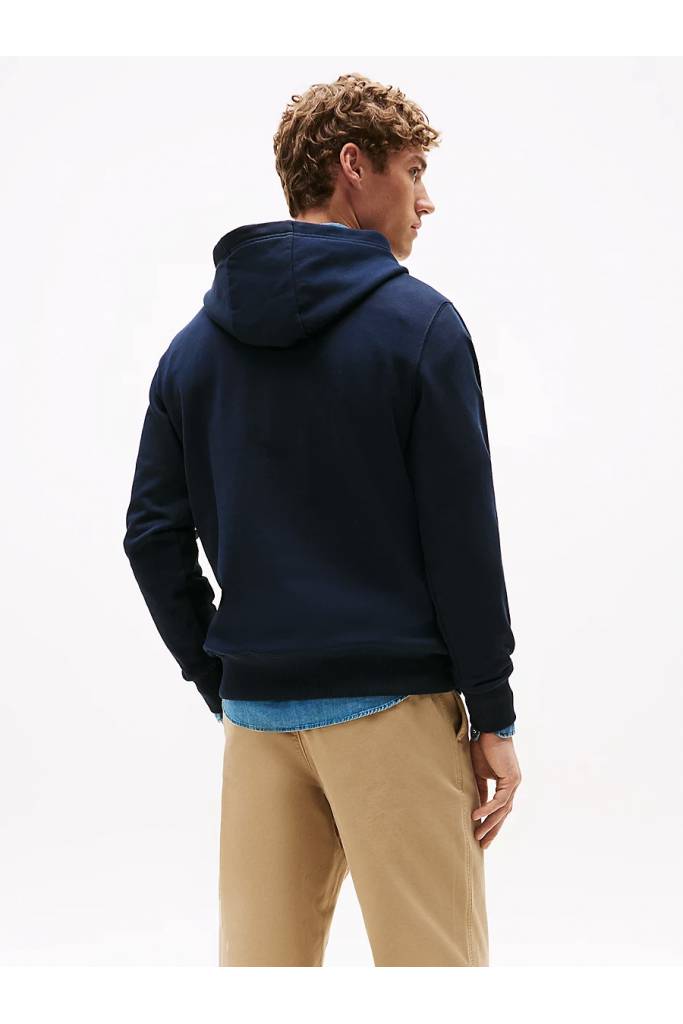 Tył męska bluza z kapturem essential terry tommy hilfiger MW0MW37235