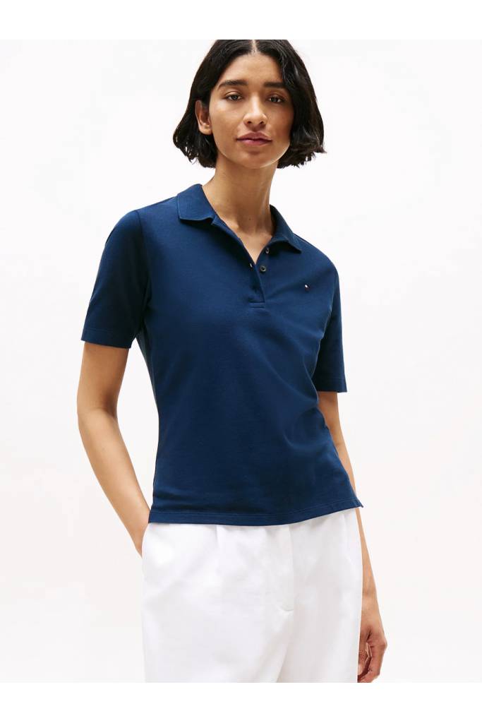 Przód damskie polo 1985 reg pique tommy hilfiger WW0WW43224