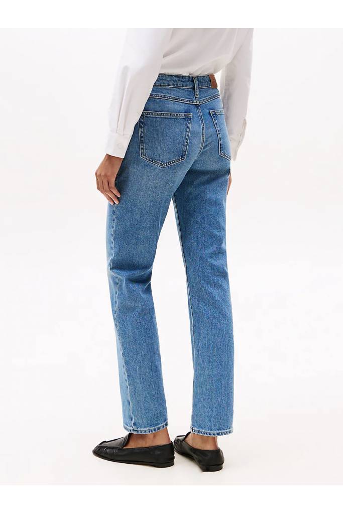 Tył damskie jeansy classic straight rw uma tommy hilfiger WW0WW44345 Tył damskie jeansy classic straight rw uma tommy hilfiger WW0WW44345