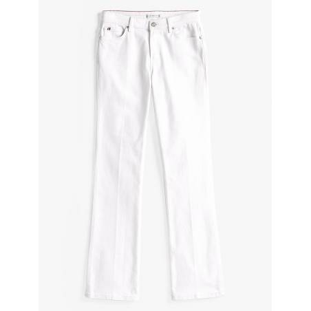 Damskie jeansy bootcut rw white tommy hilfiger WW0WW44362
