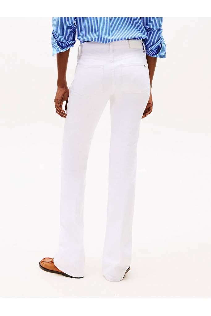 Tył damskie jeansy bootcut rw white tommy hilfiger WW0WW44362 Tył damskie jeansy bootcut rw white tommy hilfiger WW0WW44362