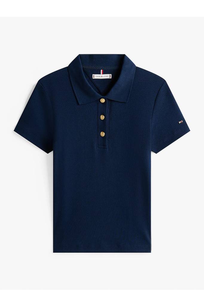 Damskie polo gold button slim tommy hilfiger WW0WW45436