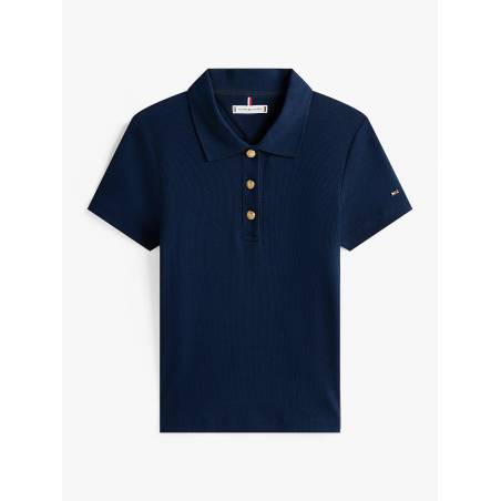 Damskie polo gold button slim tommy hilfiger WW0WW45436