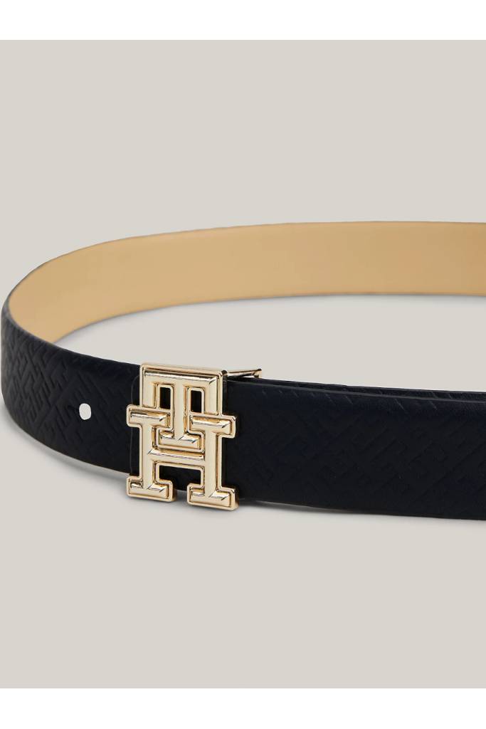 Detal stylizacja damski skórzany pasek dwustronny logo bombe tommy hilfiger AW0AW16019 Detal stylizacja damski skórzany pasek dwustronny logo bombe tommy hilfiger AW0AW16019