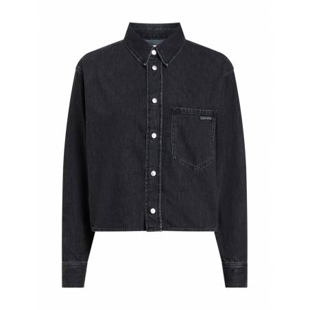 Damska koszula jeansowa cropped dad calvin klein jeans J20J225517