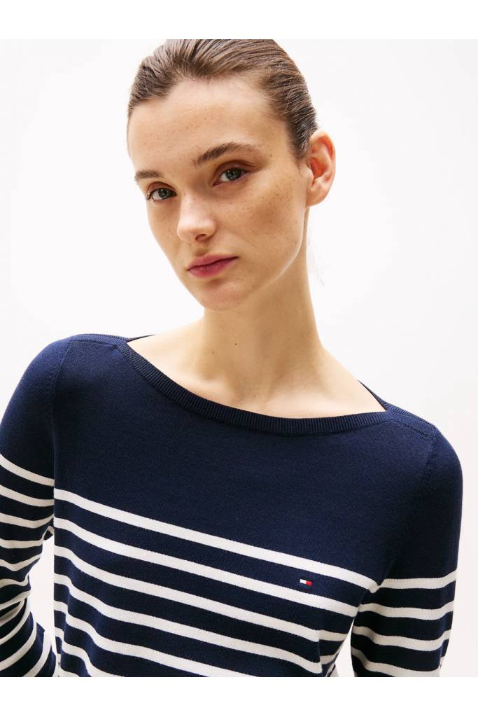 Detal stylizacja damski sweter co jersey stitch tommy hilfiger WW0WW40099 Detal stylizacja damski sweter co jersey stitch tommy hilfiger WW0WW40099