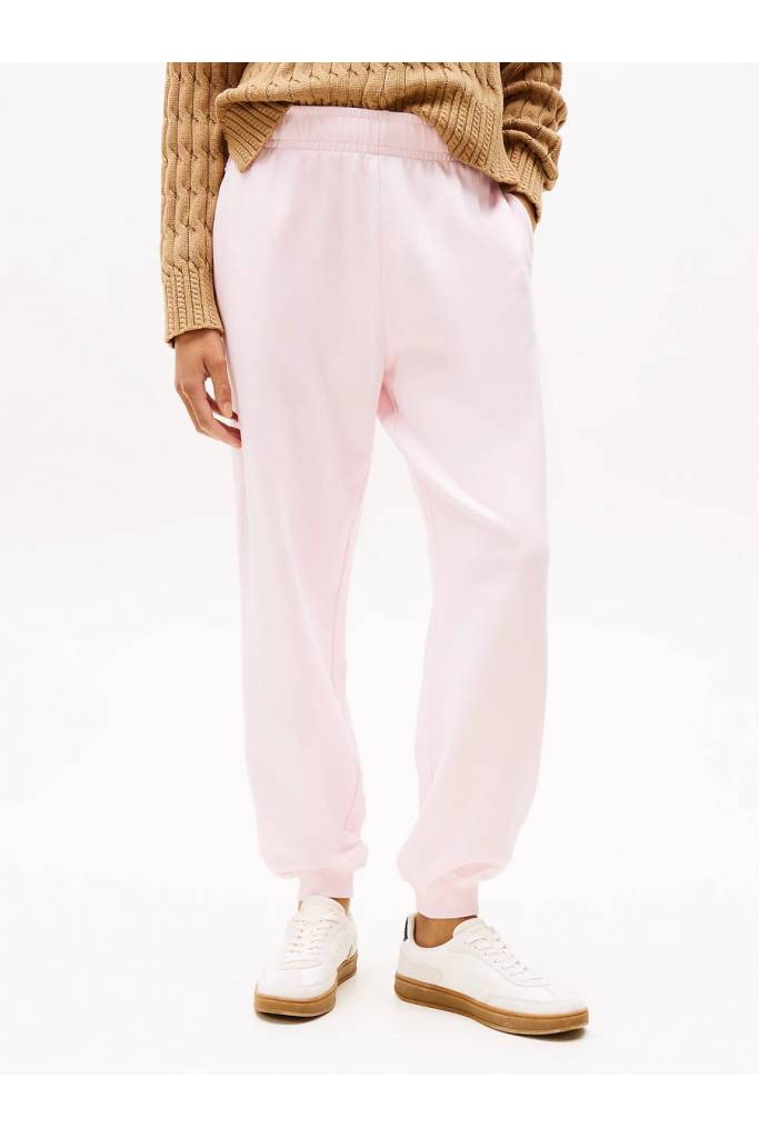 Przód damskie spodnie dresowe reg script tommy hilfiger WW0WW45576