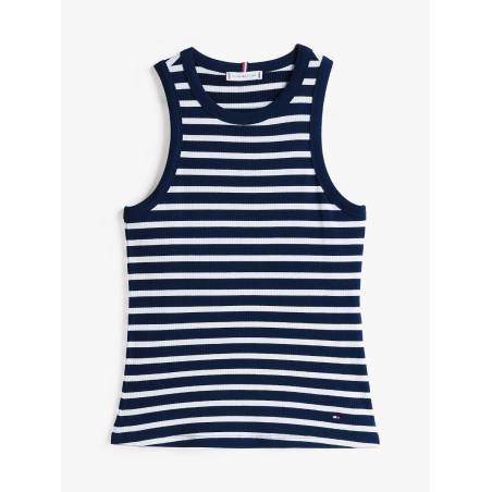 Damski top 5x2 rib tommy hilfiger WW0WW38635