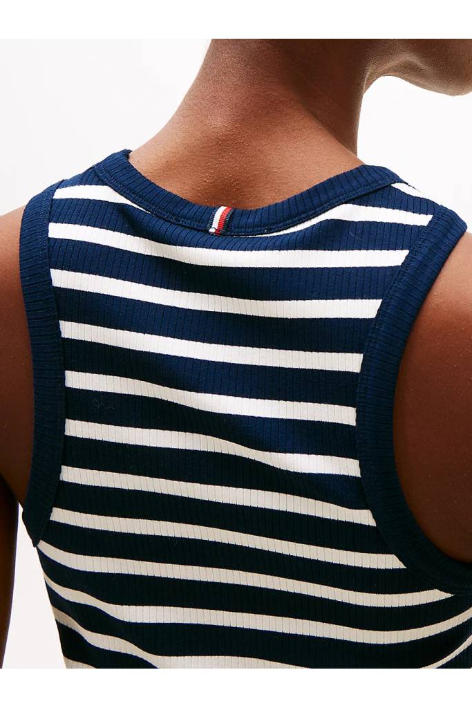 Detal stylizacja damski top 5x2 rib tommy hilfiger WW0WW38635