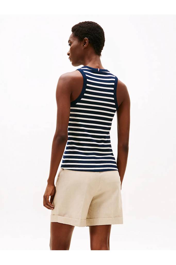 Tył damski top 5x2 rib tommy hilfiger WW0WW38635