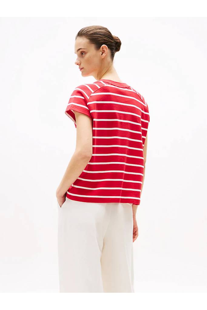 Tył damski t-shirt rlx modern cody cap sleeve tommy hilfiger WW0WW44544 Tył damski t-shirt rlx modern cody cap sleeve tommy hilfiger WW0WW44544