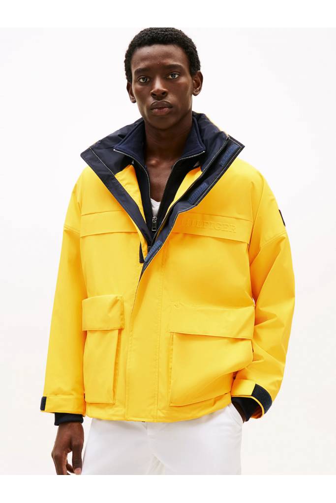Detal stylizacja męska kurtka regatta mid tommy hilfiger MW0MW39200 Detal stylizacja męska kurtka regatta mid tommy hilfiger MW0MW39200