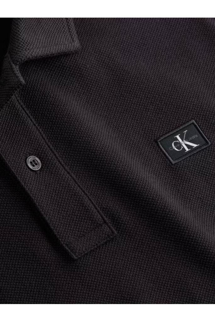 Detal stylizacja męskie polo woven label calvin klein jeans J30J327040 Detal stylizacja męskie polo woven label calvin klein jeans J30J327040