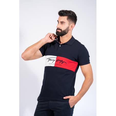 Tommy hilfiger polo autograph flag męskie MW0MW14159