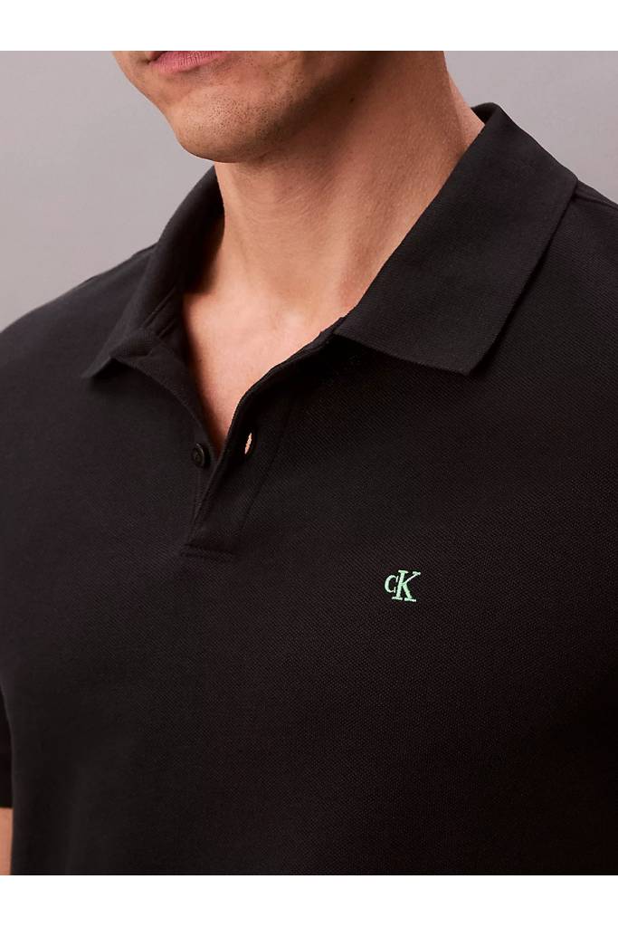 Detal stylizacja męskie polo casual pique classic calvin klein jeans LV040EM269 Detal stylizacja męskie polo casual pique classic calvin klein jeans LV040EM269
