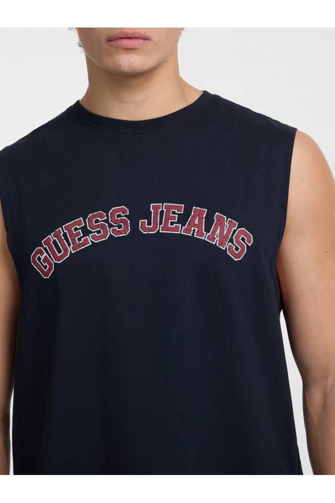 Detal stylizacja męski tank top muscle collegiate guess jeans M5GP31 K8HM0 Detal stylizacja męski tank top muscle collegiate guess jeans M5GP31 K8HM0