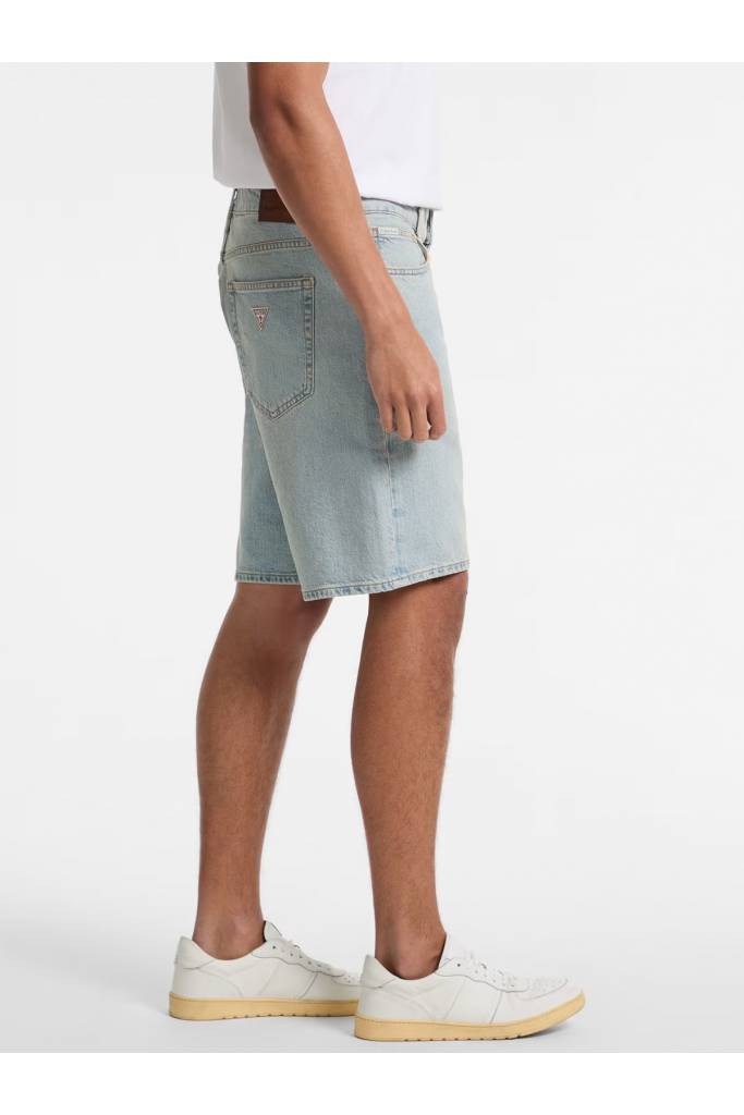 Detal stylizacja męskie szorty jeansowe regular denim guess jeans M4YD37 D5M51 Detal stylizacja męskie szorty jeansowe regular denim guess jeans M4YD37 D5M51