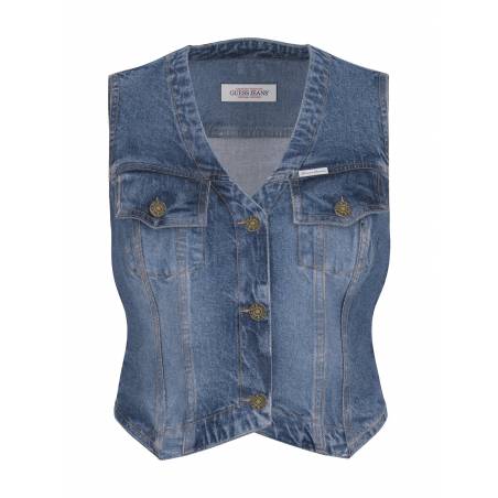 Damska kamizelka jeansowa guess jeans W5GN74 D5M46