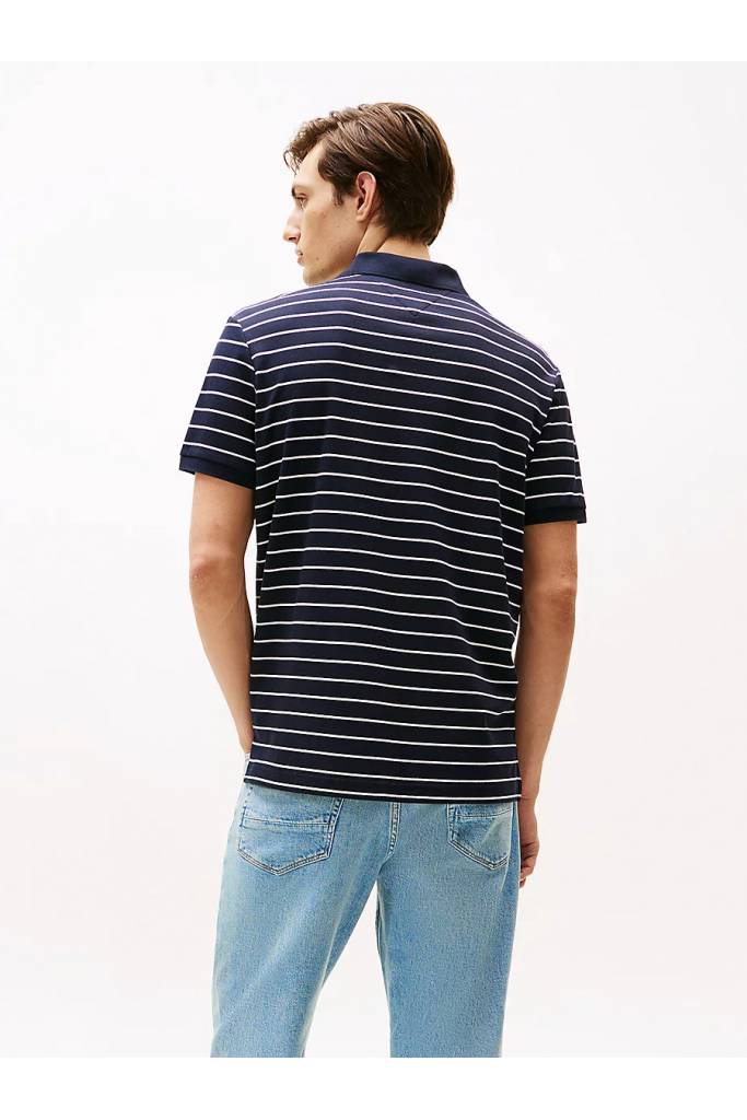 Tył męskie polo liquid cotton reg seasonal tommy hilfiger MW0MW39994 Tył męskie polo liquid cotton reg seasonal tommy hilfiger MW0MW39994