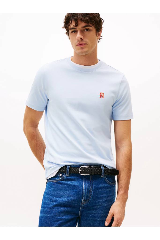 Przód męski t-shirt monogram imd tommy hilfiger MW0MW39256