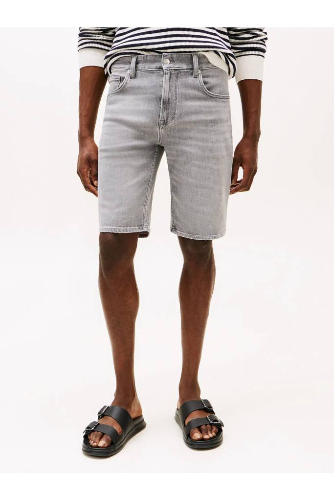 Przód męskie szorty jeansowe brooklyn mice grey tommy hilfiger MW0MW39222