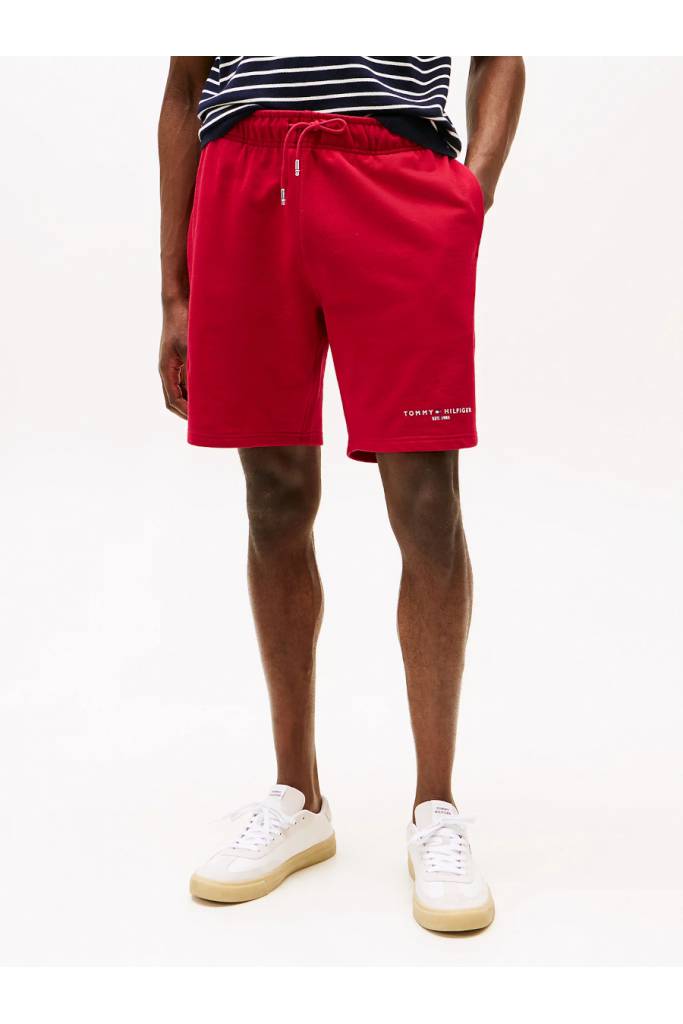 Przód męskie szorty dresowe small logo tommy hilfiger MW0MW38698