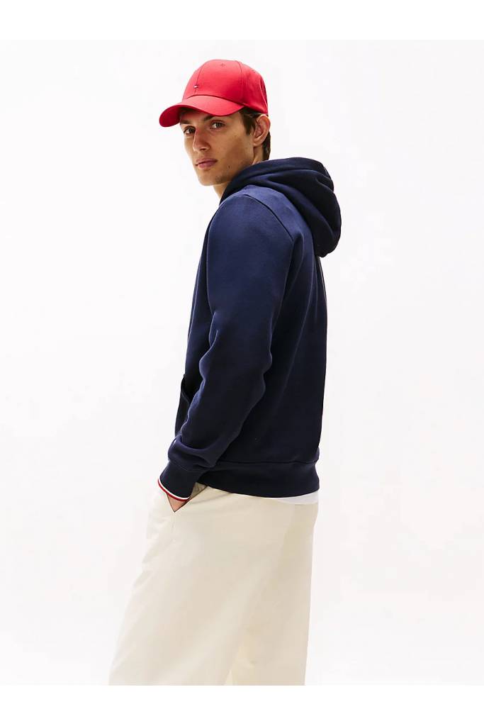 Tył męska bluza z kapturem small logo tommy hilfiger MW0MW38950 Tył męska bluza z kapturem small logo tommy hilfiger MW0MW38950