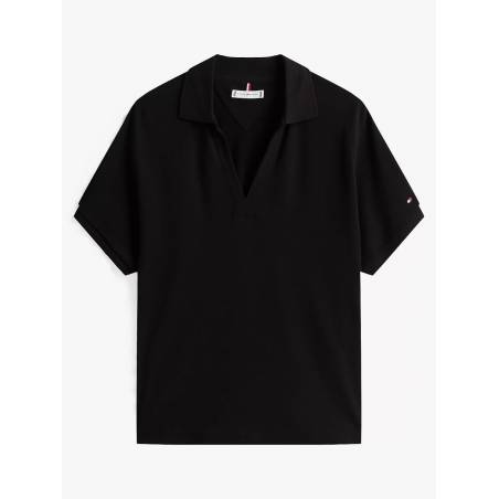 Damskie polo w serek lyocell open-nk relaxed tommy hilfiger WW0WW44512