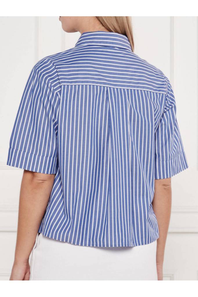 Tył damska bluzka krótka poplin boxy tommy hilfiger WW0WW44717 Tył damska bluzka krótka poplin boxy tommy hilfiger WW0WW44717
