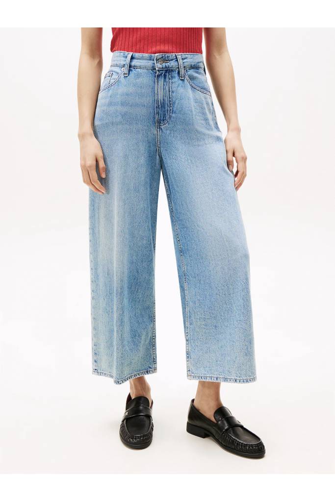Damskie Jeansy Wide Leg HW...