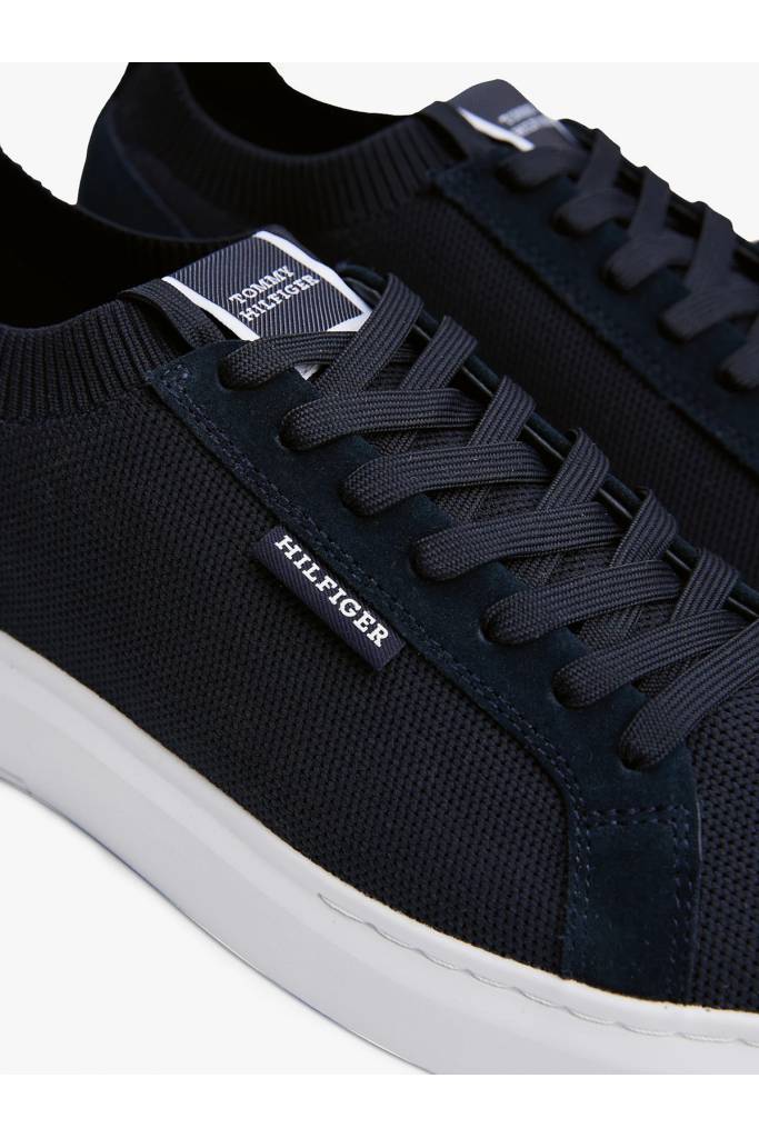 Detal stylizacja męskie sneakersy miles light cupsole knit seasonal tommy hilfiger FM0FM05403