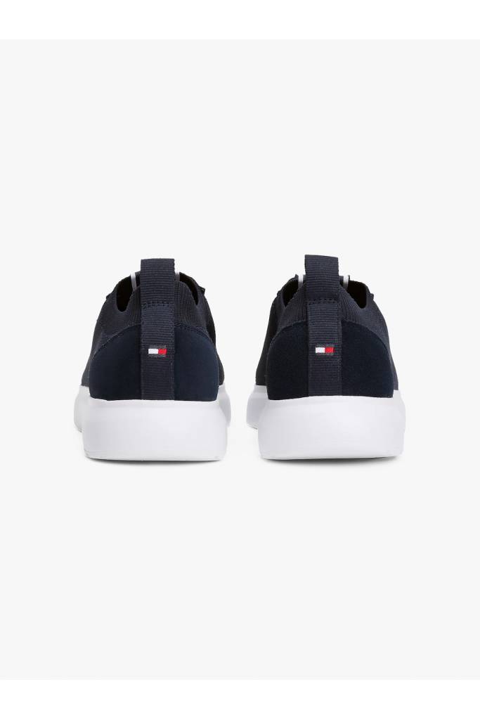 Tył męskie sneakersy miles light cupsole knit seasonal tommy hilfiger FM0FM05403