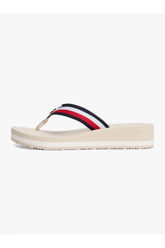 Damskie japonki riri corp mid wedge beach sandal tommy hilfiger FW0FW08517