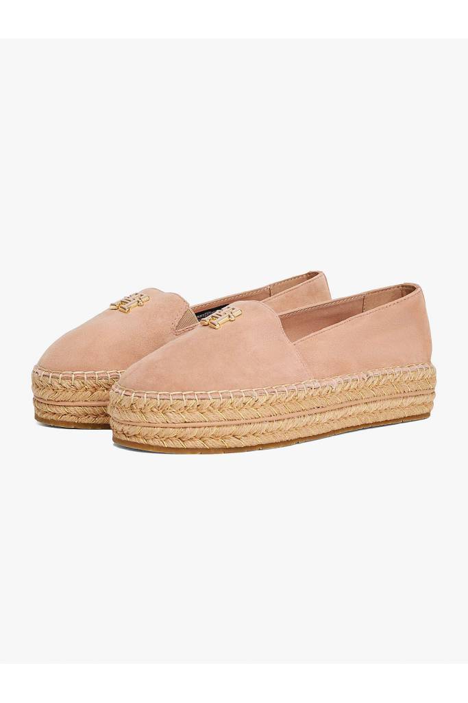 Przód damskie espadryle zamszowe bex platform tommy hilfiger FW0FW08586 Przód damskie espadryle zamszowe bex platform tommy hilfiger FW0FW08586