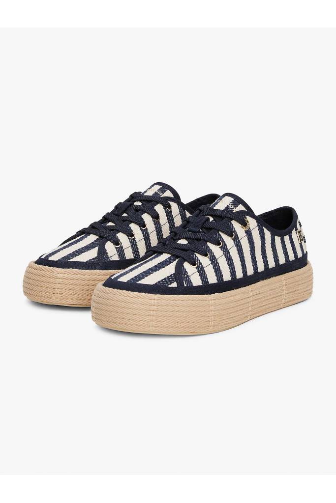 Przód damskie trampki kelsey rope vulc ithaca tommy hilfiger FW0FW08646 Przód damskie trampki kelsey rope vulc ithaca tommy hilfiger FW0FW08646