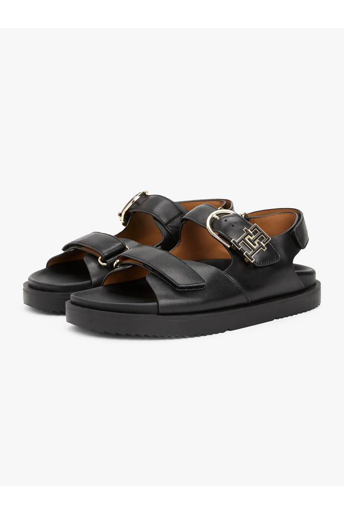 Przód damskie sandały skórzane kasia sporty tommy hilfiger FW0FW08799 Przód damskie sandały skórzane kasia sporty tommy hilfiger FW0FW08799