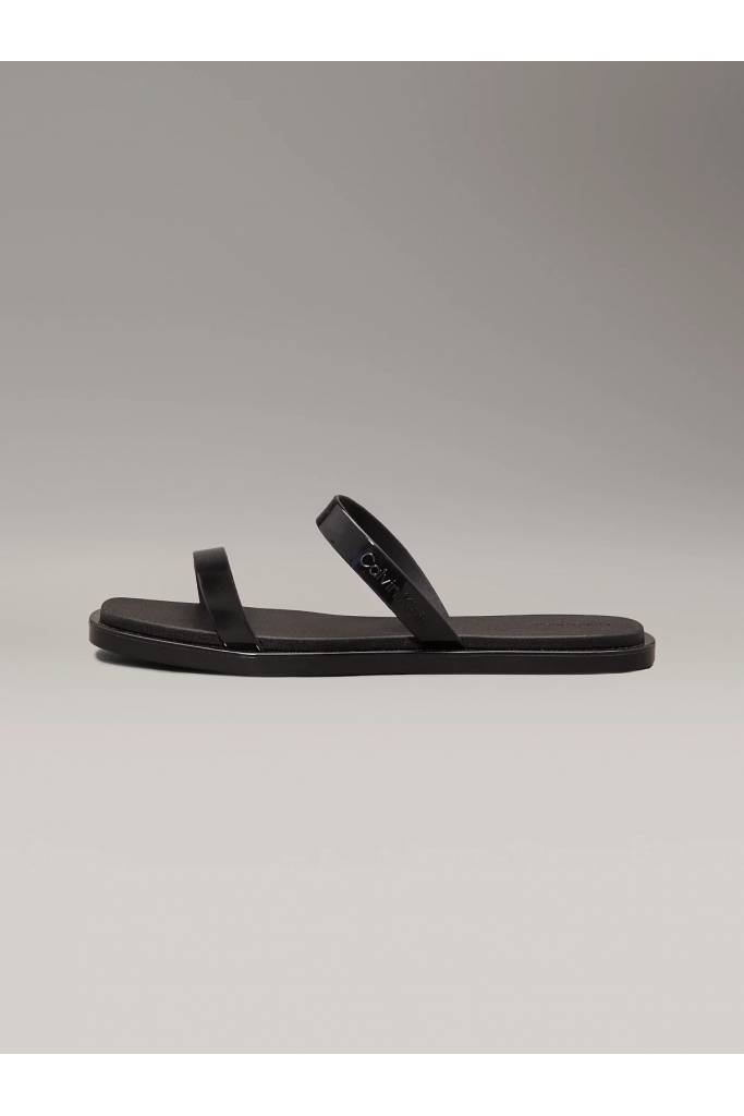 Damskie klapki sleek double bar jelly calvin klein HW0HW02417