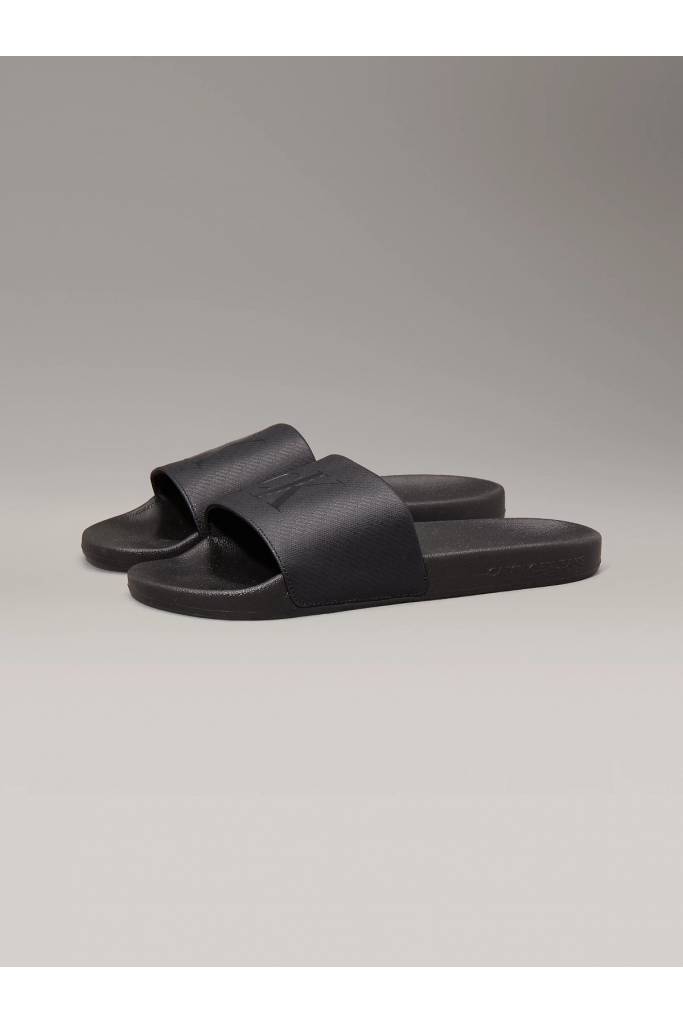 Przód męskie klapki miami slide aop print calvin klein jeans YM0YM01269