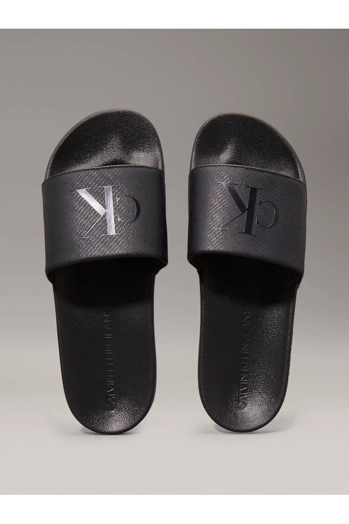 Detal 2 męskie klapki miami slide aop print calvin klein jeans YM0YM01269 Detal 2 męskie klapki miami slide aop print calvin klein jeans YM0YM01269