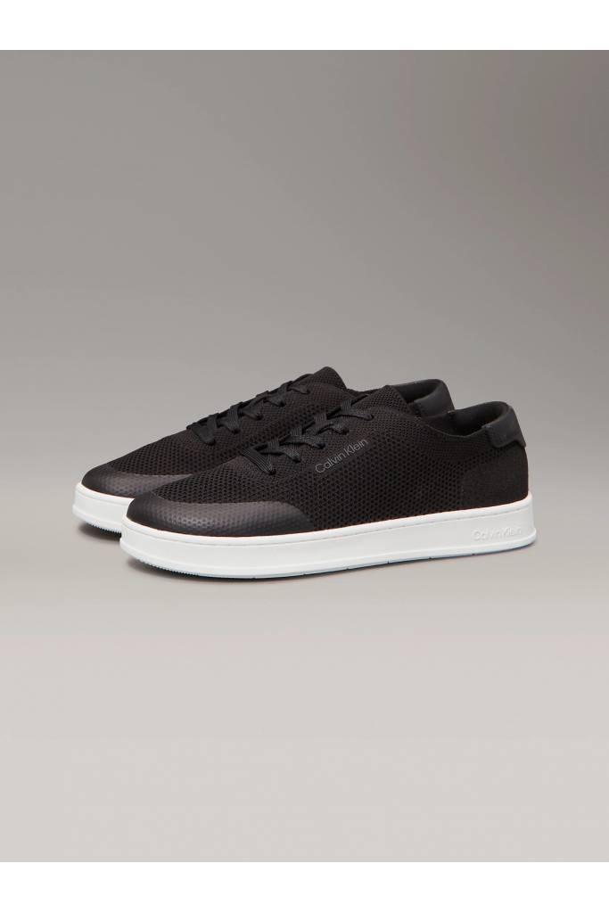 Przód męskie sneakersy low top lace up knit calvin klein HM0HM01726