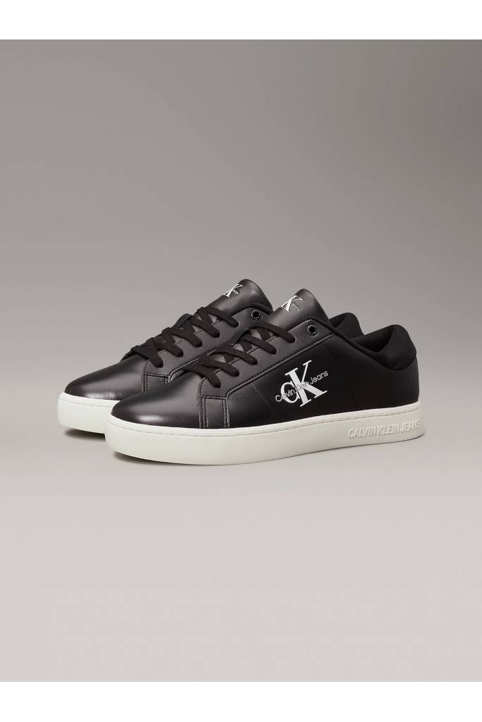 Przód męskie sneakersy skórzane classic cupsole low laceup lth calvin klein jeans YM0YM00864 Przód męskie sneakersy skórzane classic cupsole low laceup lth calvin klein jeans YM0YM00864
