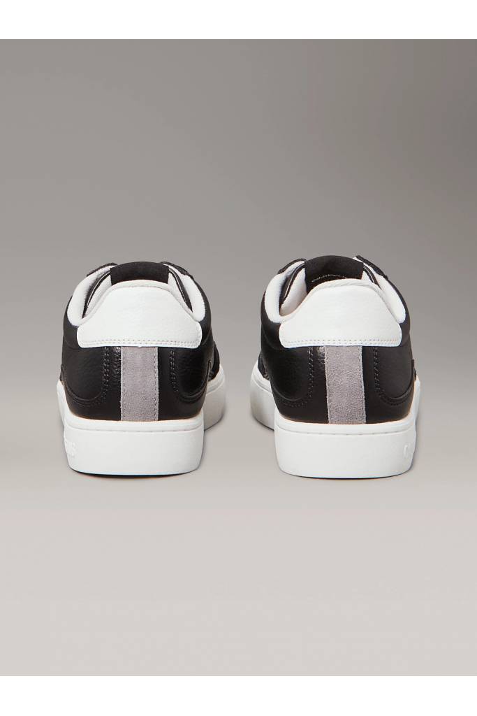 Tył męskie sneakersy skórzane classic cupsole mg wmm calvin klein jeans YM0YM01153 Tył męskie sneakersy skórzane classic cupsole mg wmm calvin klein jeans YM0YM01153