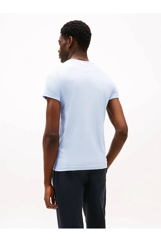 Tył męski t-shirt stretch slim tommy hilfiger MW0MW10800 Tył męski t-shirt stretch slim tommy hilfiger MW0MW10800