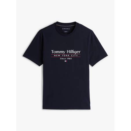Męski t-shirt center stack tommy hilfiger MW0MW38621