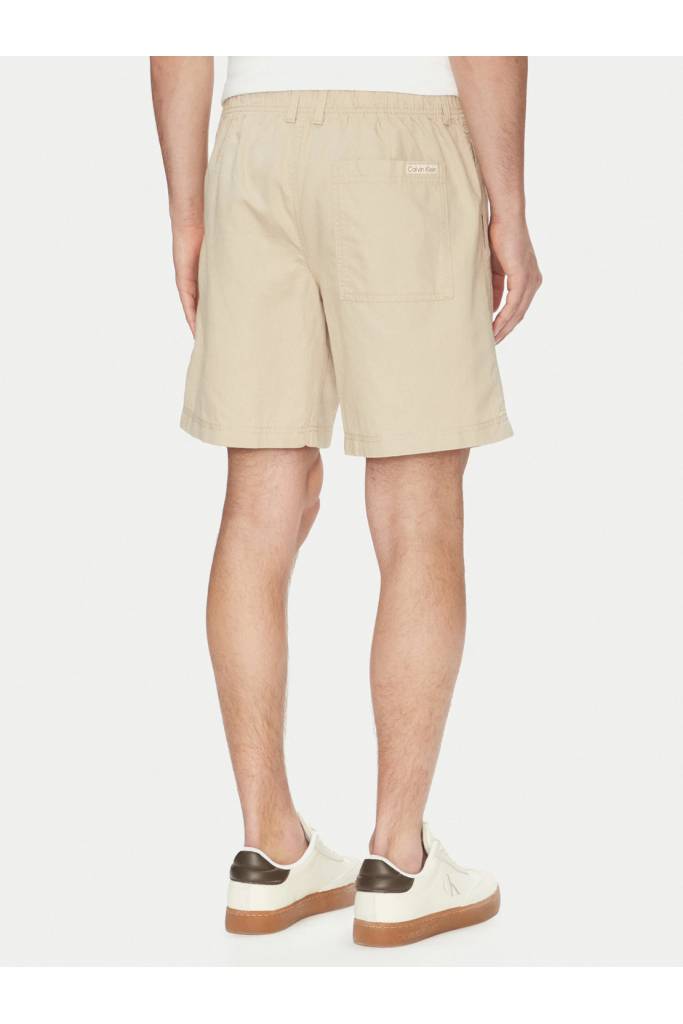 Tył męskie szorty linen calvin klein jeans J30J327300