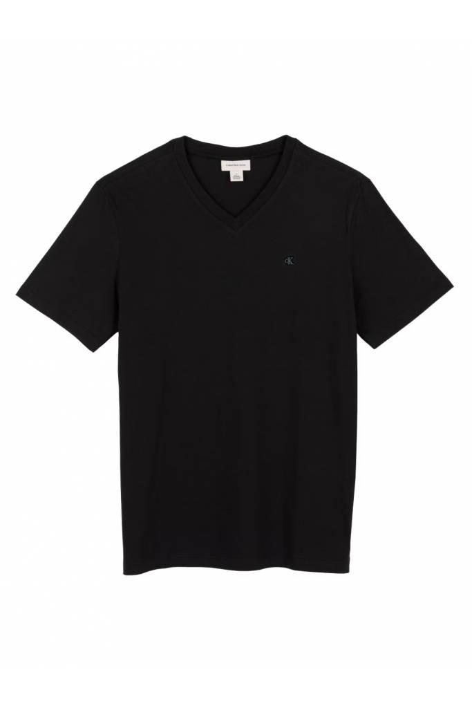 Męski t-shirt w serek smooth cttn solid calvin klein jeans LV040HM298